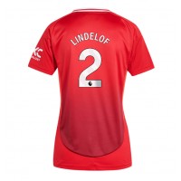 Manchester United Victor Lindelof #2 Fotballklær Hjemmedrakt Dame 2024-25 Kortermet